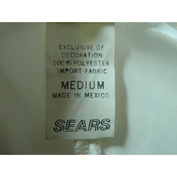 Intimo Amore Nightgown Women's Size Medium Ivory White Beaded Lace - Picture 9 of 11